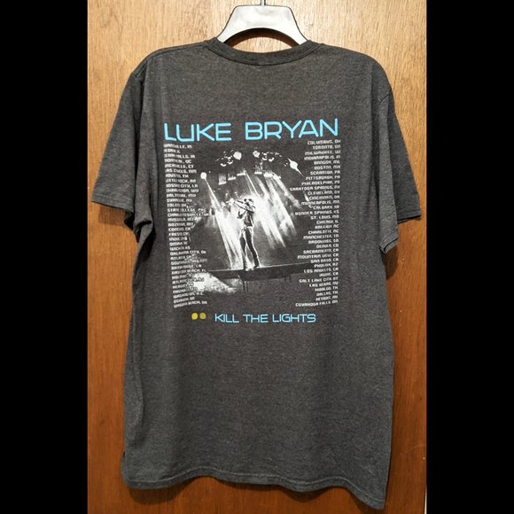 Luke Bryan Kill the Lights Concert T-Shirt Mens L - Picture 2 of 2